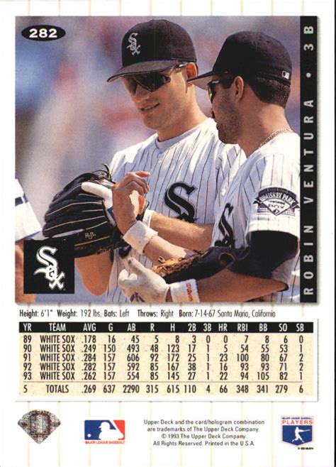 Whether you're a collector or a dealer remember that some baseball cards dealers near me coupons only apply to selected items, so. 1994 Collector's Choice Baseball Card #282 Robin Ventura ...