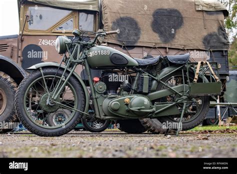 Vintage Army Motorcycle Stock Photos And Vintage Army Motorcycle Stock