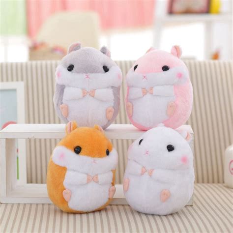 Kawaii Soft Stuffed Plush Hamster Animals Toys Cute Hamster Brinquedos