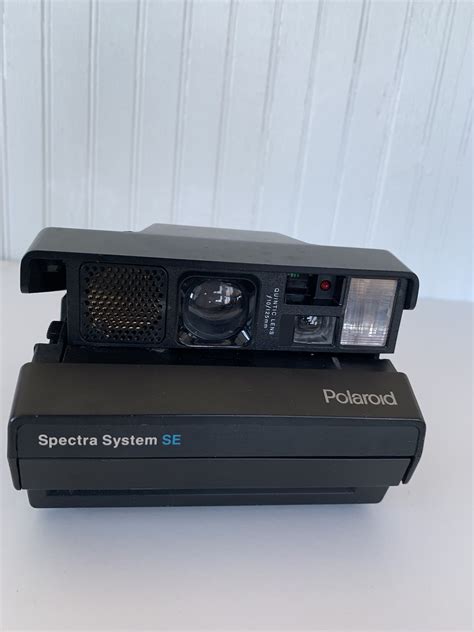 Working Vintage Polaroid Spectra System Se Camera Black Gray Hand Strap