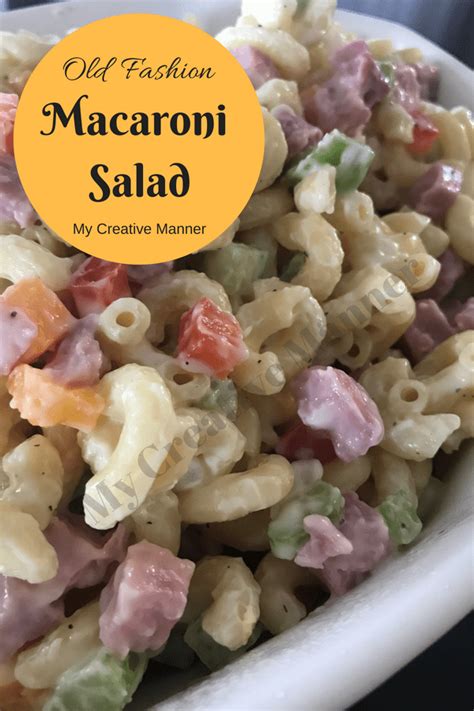 It's simple, creamy and sweet without fussy ingredients. Old Fashion Macaroni Salad | Recipe | Macaroni salad ...