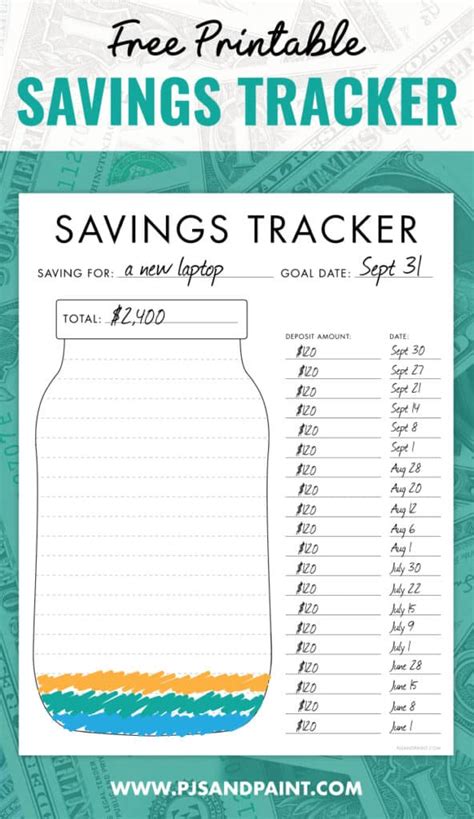 Free Printable House Savings Tracker If You Are Looking For More