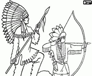 Bow and arrow coloring page. Indian Bow and Arrow Coloring Pages | Native american ...