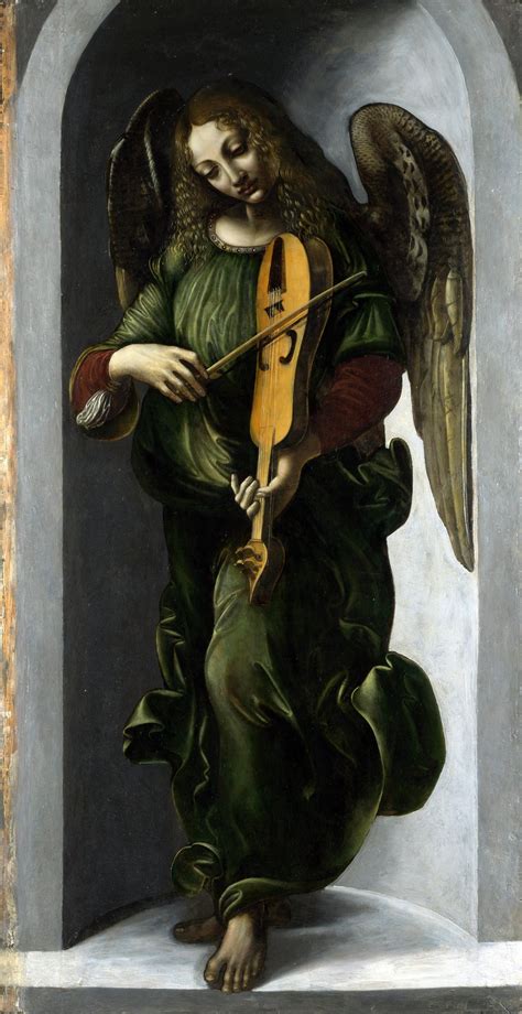 Leonardo Da Vinci Angel Painting Print On Canvas