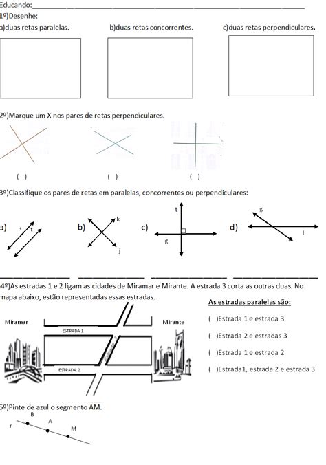 Classifique As Retas Abaixo Como Paralelas Ou Concorrentes