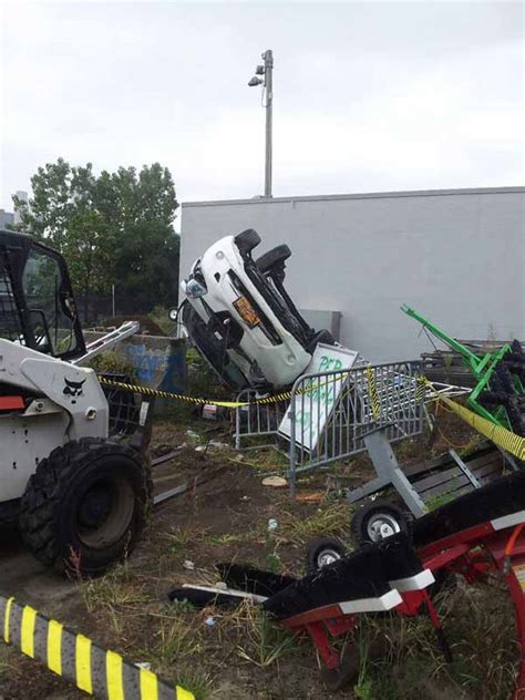 Just flashed rc6 and enabled flip over after crash. Fork it over: Vandals flip Parks Dept. car with Bobcat in ...