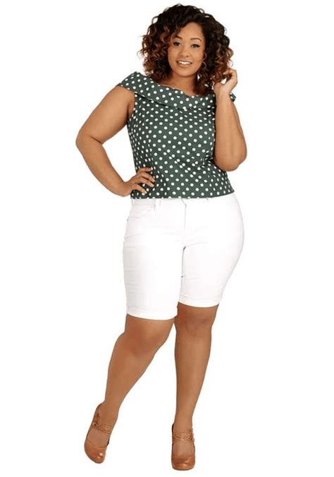 Modcloth Sun And Surf Shorts In White Plus Size Modcloth Shorts