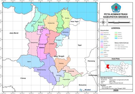 Peta Administrasi Kabupaten Magelang Provinsi Jawa Tengah Neededthing