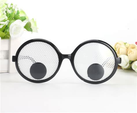 Funny Giant Eye Googly Eyes Goggles Shaking Eyes Ball Party Glasses Toys For Party Cosplay