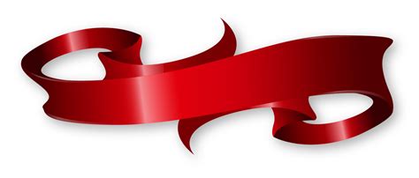 Red Ribbon Transparent Background Png Svg Clip Art For Web Download
