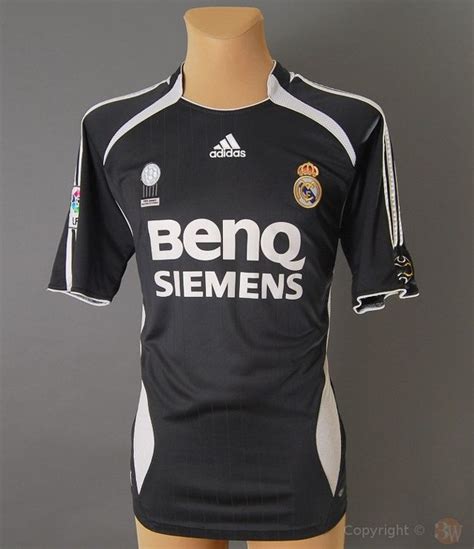 Real Madrid Away Kit For 20062007 Season Soccer Tshirts Soccer