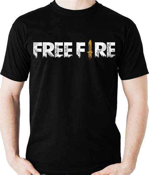 Garena free fire has been very popular with battle royale fans. Camiseta Free Fire Logo - Nick Name nas costas - Nome ...