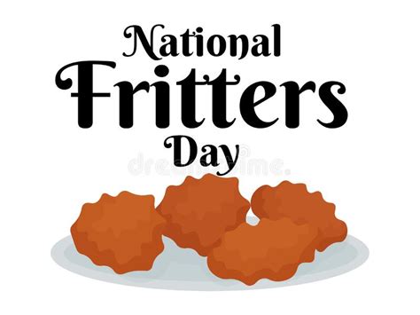 National Fritters Day Idea For Horizontal Poster Banner Flyer Or