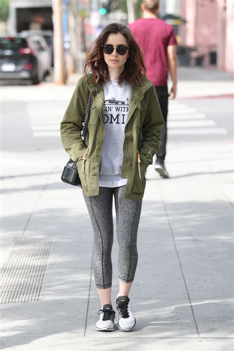 Lily Collins Leave A Gym In West Hollywood