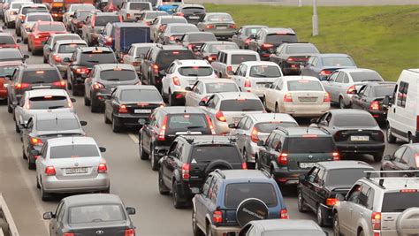 Car Traffic Jam On The Highway Stock Footage Video 4572104 Shutterstock