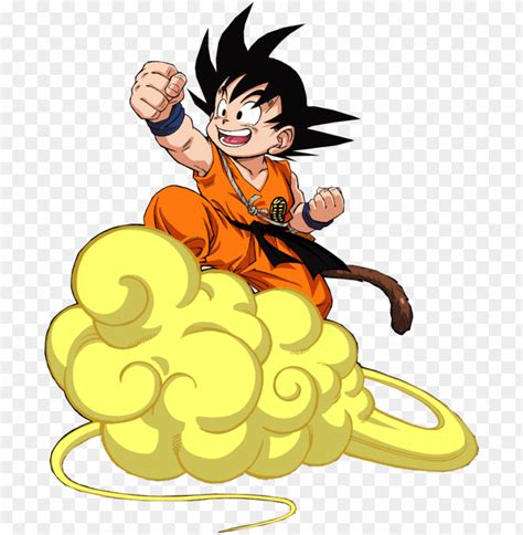 Goku En La Nube Png Transparente Stickpng Dragon Ball Gt Desenhos The