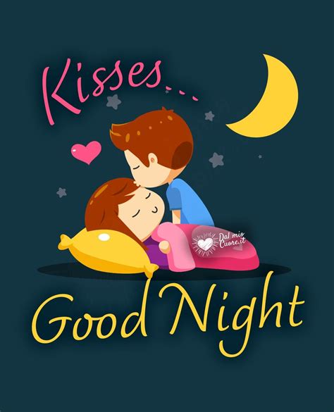 Kisses Good Night Frases Románticas De Buenas Noches Saludos De