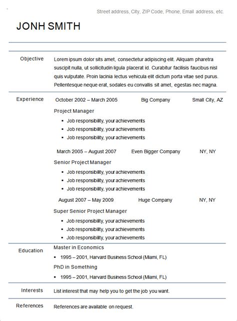 Using the best resume format for a resume serves as a blueprint for creating a highly targeted resume based on the kind and the years of work a functional resume format does more harm than good for your job application. What Chronological Resume Template Is and How to Write