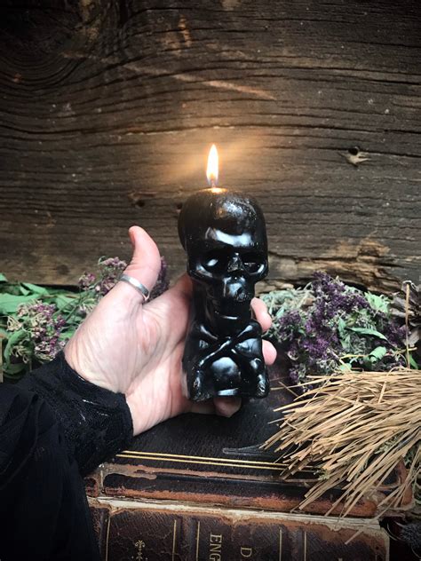 Black Candle Witch Candle Protection Spell Banishing Etsy