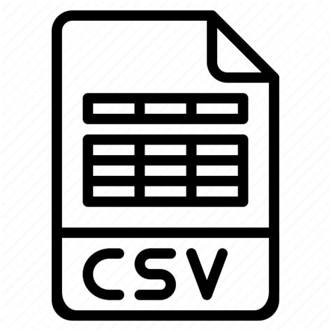 Csv Document Excel Extension File Filetype Format Icon Download