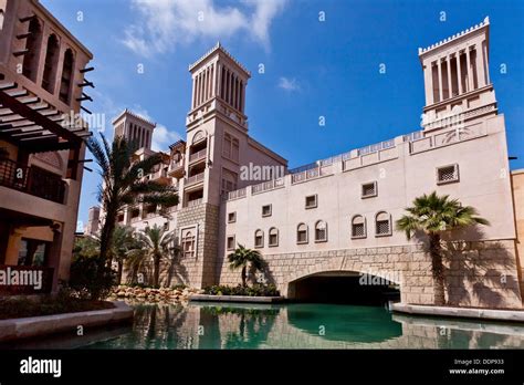 The Al Qasr Hotel And Waterways In Madinat Jumeirah Souq In Dubai Uae