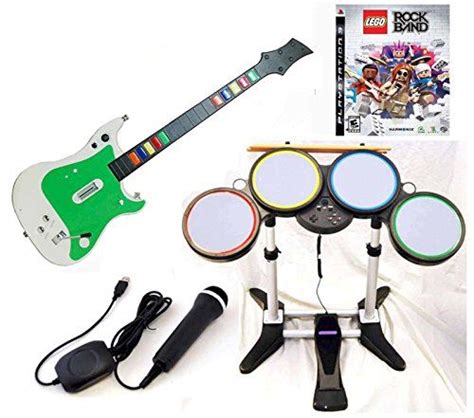 Playstation 3 Ps3 Lego Rock Band Video Game Complete Bundle With