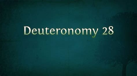 Deuteronomy 28 Youtube