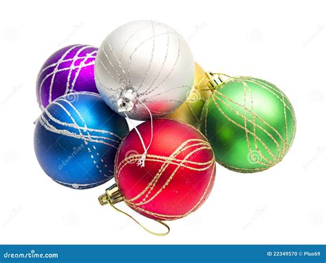 Multi Colored Christmas Balls Stock Photo Image Of Background Bauble