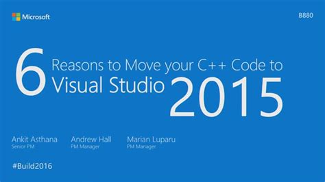 There are many microsoft redistributable packages installed on your system. Top 6 Reasons to Move Your C++ Code to Visual Studio 2015 ...