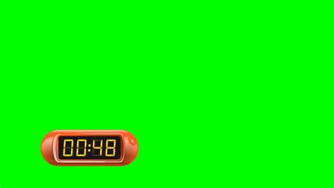 90 Second Digital Countdown Timer Stock Footage Video 100 Royalty