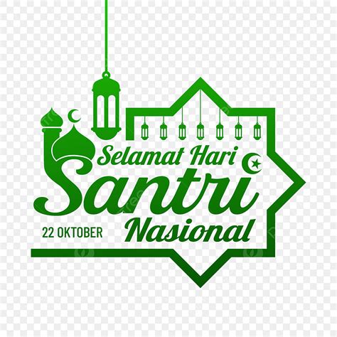 Huruf Hari Santri Nasional Hari Santri Nasional 22 Oktober Indonesia