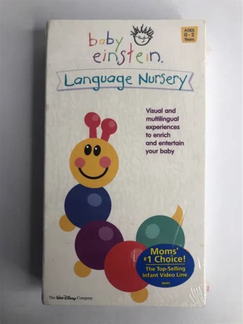 Baby Einstein Language Nursery Vhs Rare Cover Brand New Sealed Never