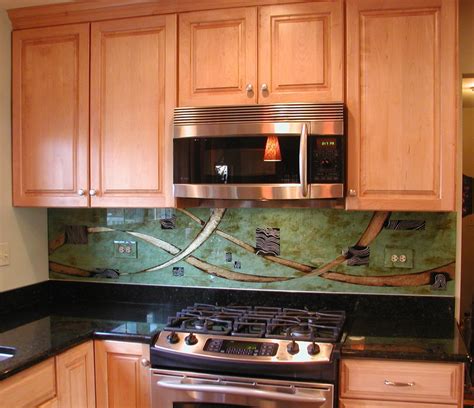 Here you may to know how to back painted glass backsplash. Reverse Painted Glass Backsplash | 815-922-0959 - Illumination Art & Design: Sean Michael Felix