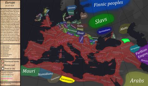 detailed map of europe in 117 ad greatest extent of the roman empire r mapporn
