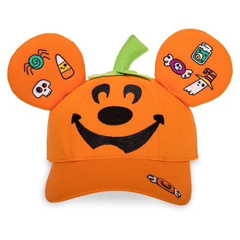 Disney Baseball Hat Halloween 2022 Mickey Pumpkin Ears