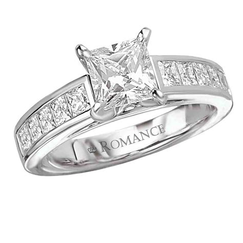 Princess Cut Square Diamond Engagement Ring Wedding And Bridal