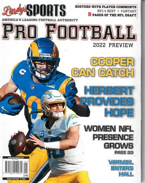 Lindy S Sports Pro Football Preview Magazine Subscription