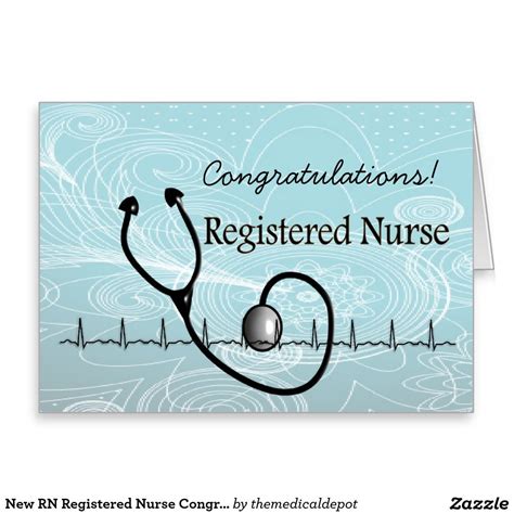New Rn Registered Nurse Congratulations Card Zazzle Congratulations