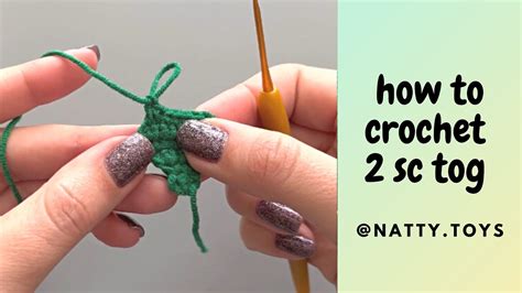 How To Crochet 2 Sc Tog YouTube