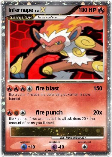Battling a thaw in relations! Pokémon Infernape 1028 1028 - fire blast - My Pokemon Card