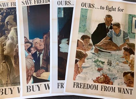 The Four Freedoms By Norman Rockwell Complete Set 4 Website