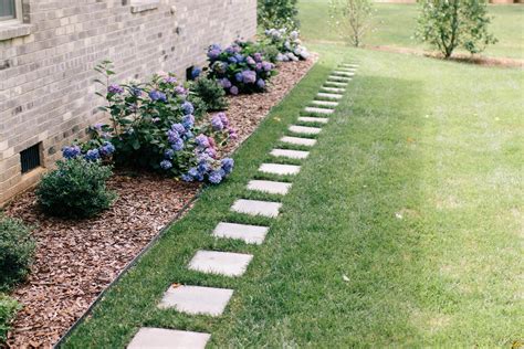Regional climate also means that most grass applications will go dormant during the dry season. How to Lay a Stepping-Stone Path - Style Souffle