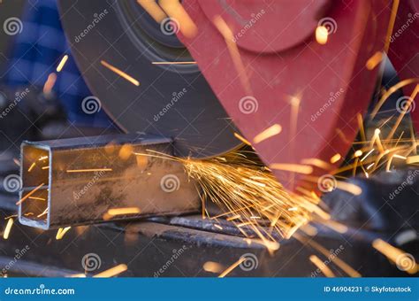 Tool Cutting Metal Stock Image Image Of Grind Metal 46904231