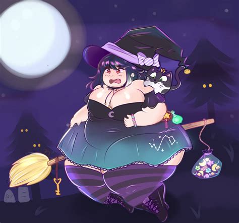 commission chubby witch cutie by sweetsyrups on deviantart