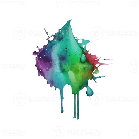 Watercolor Stain In Colorful 21179675 Png