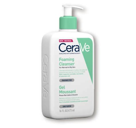 Cerave Foaming Cleanser For Normal To Oily Skin With Hyaluronic Acid