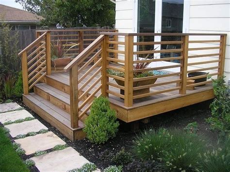Hi, we are interested in thoughts about the front porch steps placement and porch railing/column ideas. Modern Front Porch Rails Design Ideas 61 | Patio deck ...