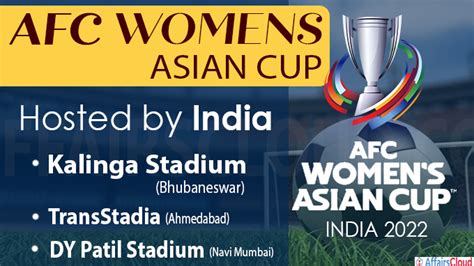 Football 2022 Afc Womens Asian Cup Venue Mumbai Ahmedabad And Bhubaneswar