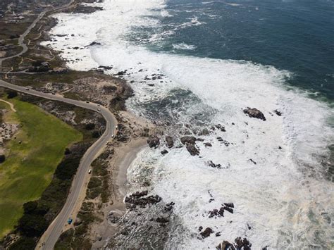 Aerial View Monterey Coastline In California Stock Image Image Of