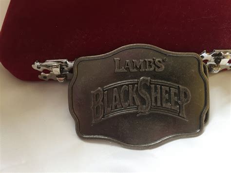 Vintage Lambs Black Sheep Silver Belt Buckle Collectibles Free Usa